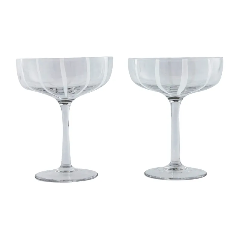 Budget Mizu coupe champagne glass 2-pack, Clear