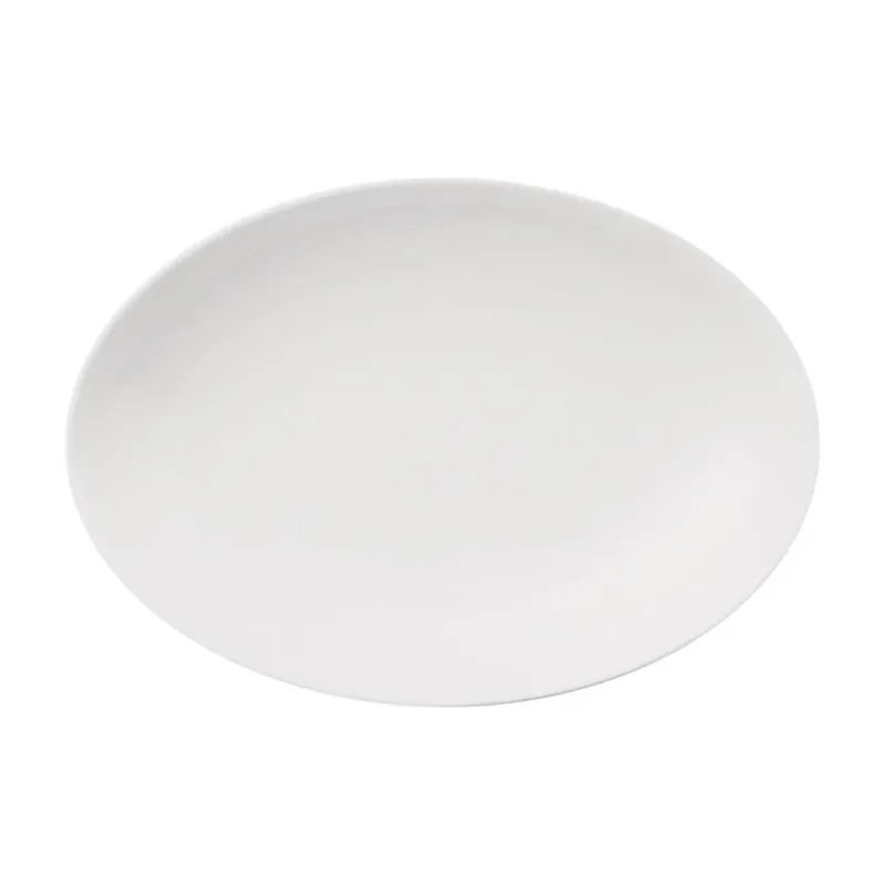Loft deep serving saucer - oval white, 18.9x26.8 cm Reduced Price
