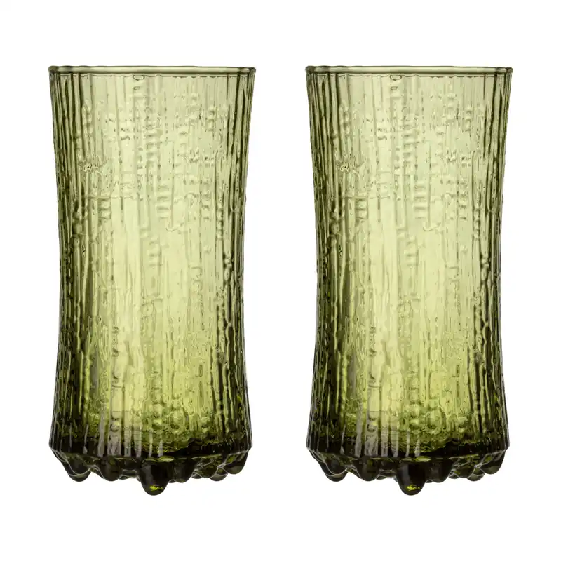 Ultima Thule champagne glass Finnish sand 18 cl 2-pack, Green Exclusive