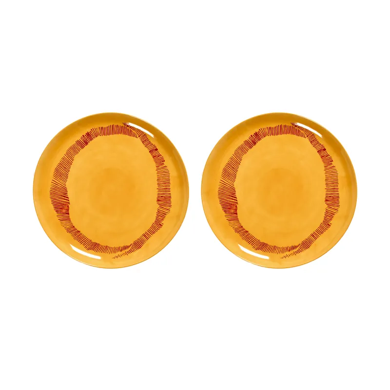 Ottolenghi Feast plate L Ø26,5 cm 2-pack, Azure-pepper green New Release