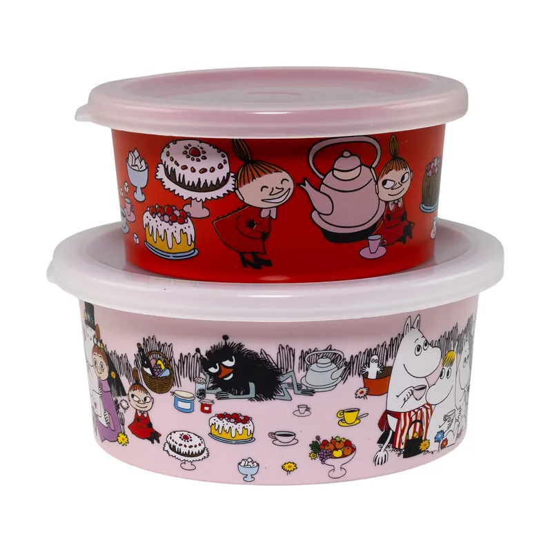 Limited Offer Mumin Picknick Lilla My snack box 2-pack, Multi