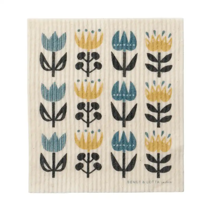 Hassle-Free Returns Tulip dishcloth 17x20 cm, Grey