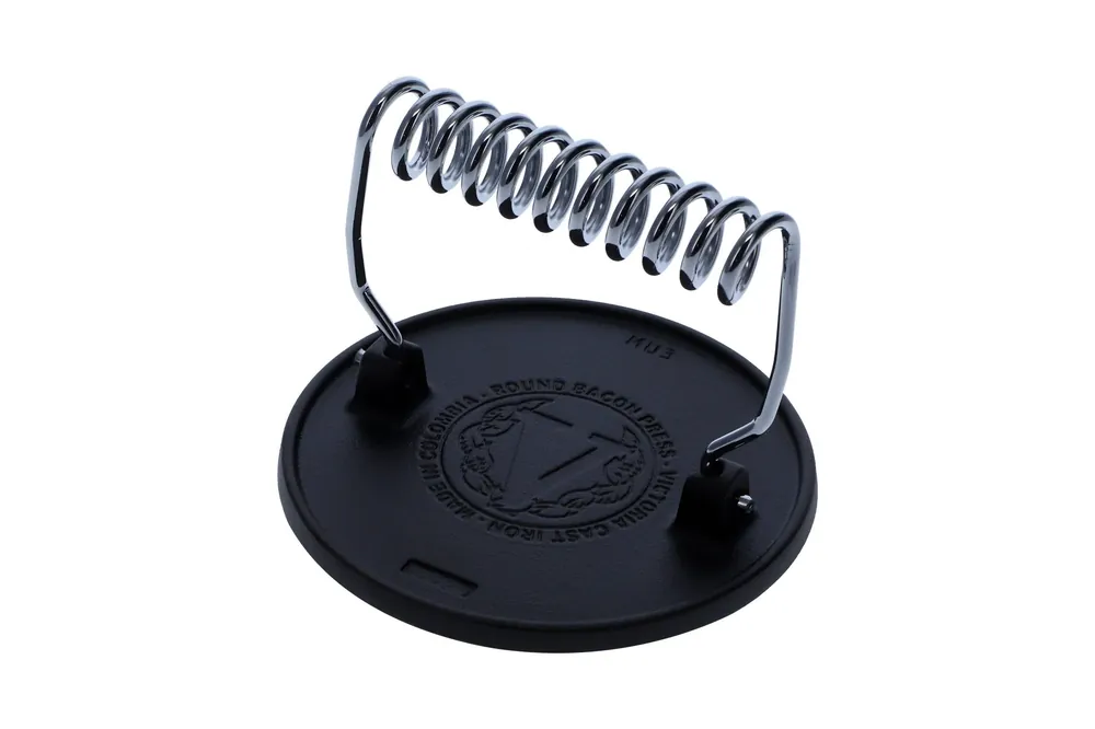 Hot Deal Victoria enameled hamburger press Ø16.5 cm, Black