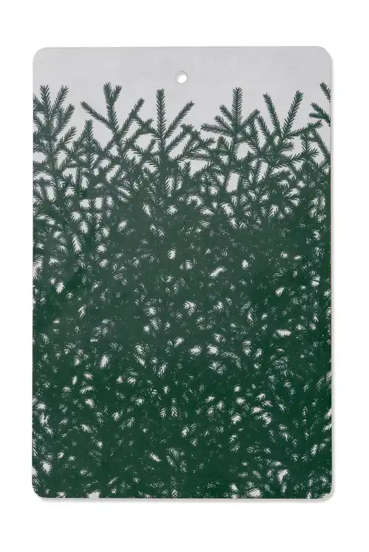 Markdown Spruce tree cutting board 21x31 cm, White-green