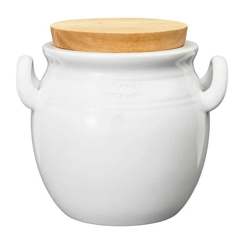 Höganäs Ceramic jar 1 l, White Best Seller