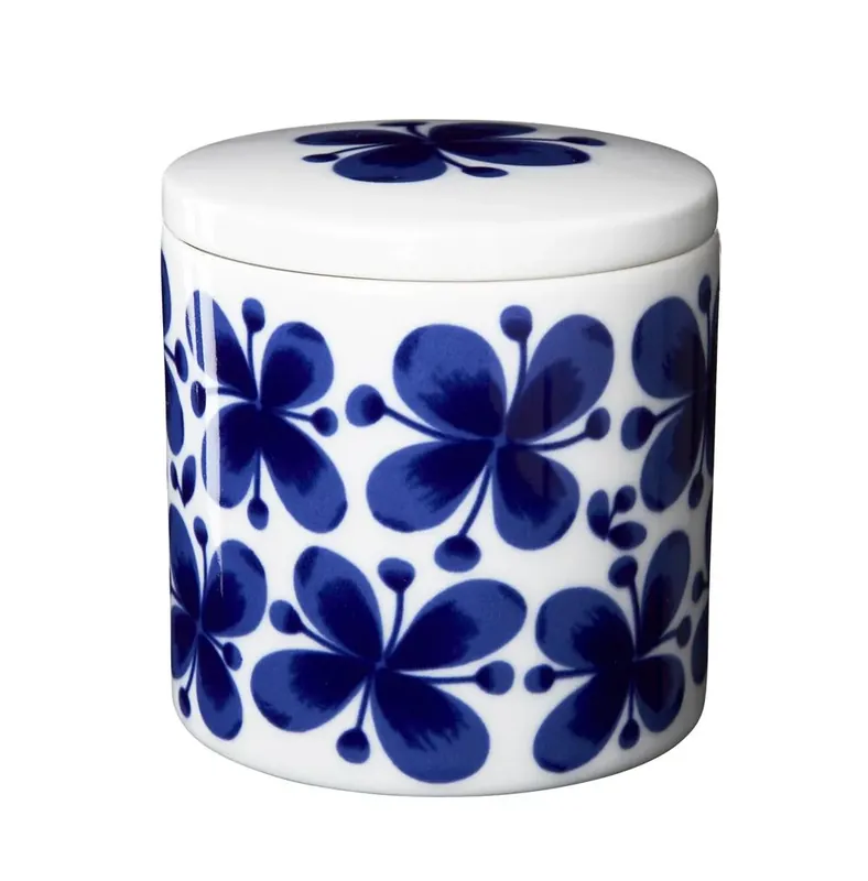 Mon Amie jar, white-blue Premium