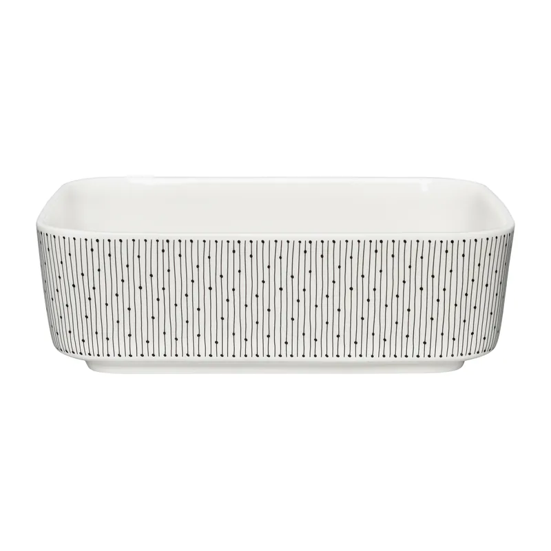 Direct From Factory Mainio Sarastus oven dish 2.5 l, Black-white