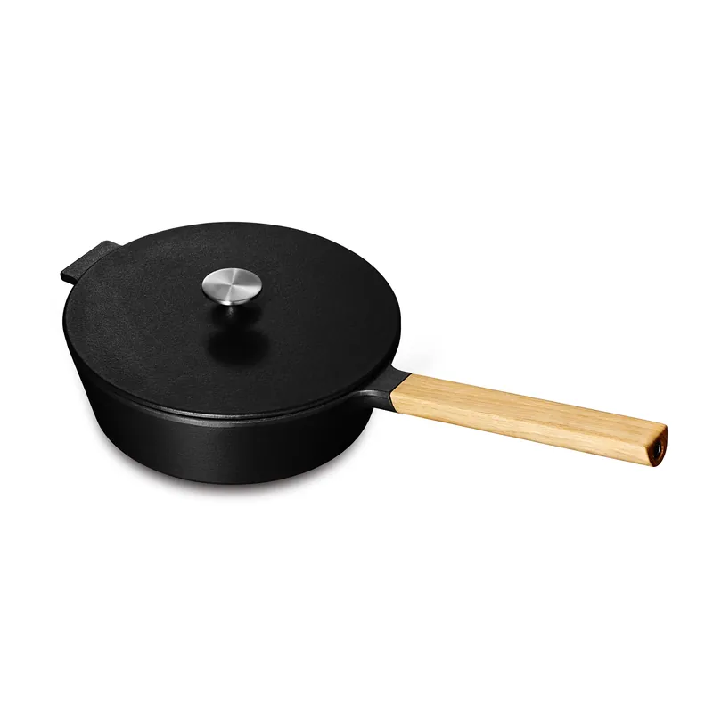 NAC saucepan with lid 2.2 l, Cast iron-oak Holiday Sale