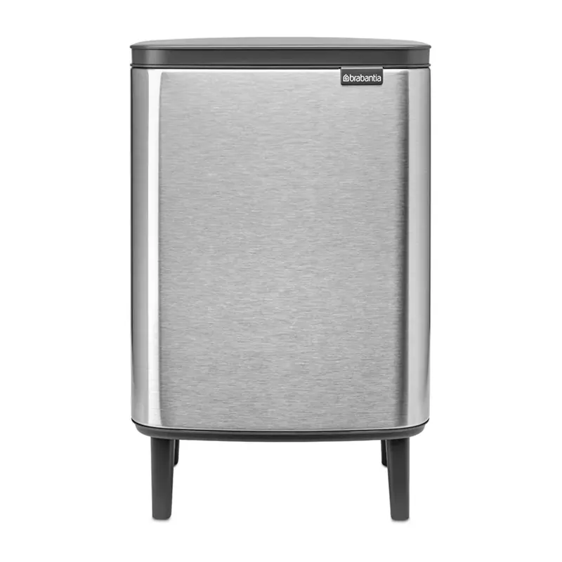 Limited Offer Bo waste bin high 12 L, Brushed steel - matte