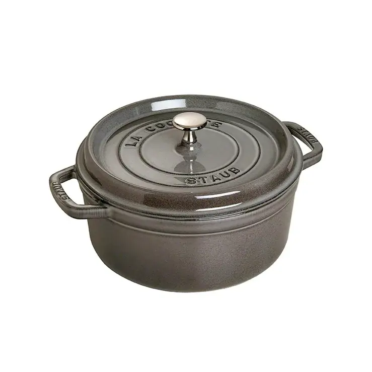 Staub round casserole dish 5.2 l, grey Place Order