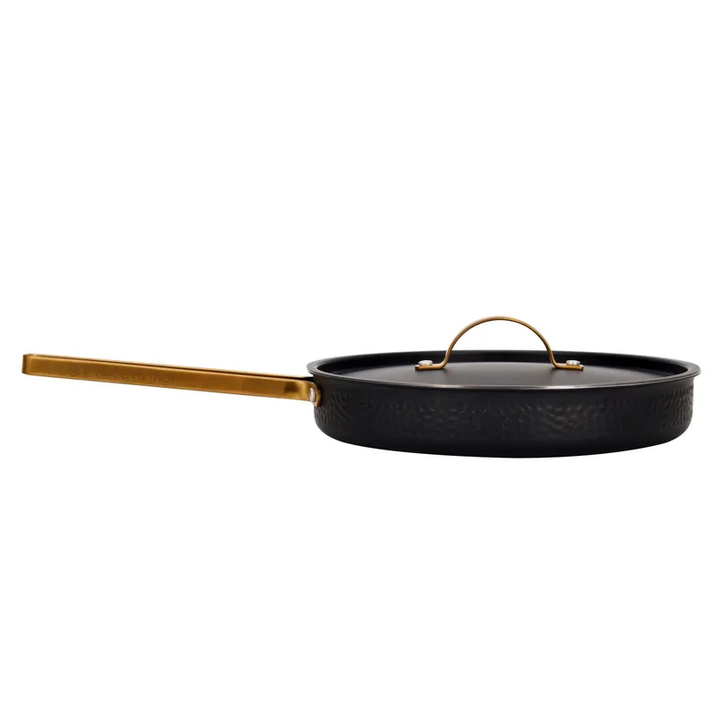 Arvet hammered black sauce pan with lid, Modell X2. Ø28 cm Special Discount