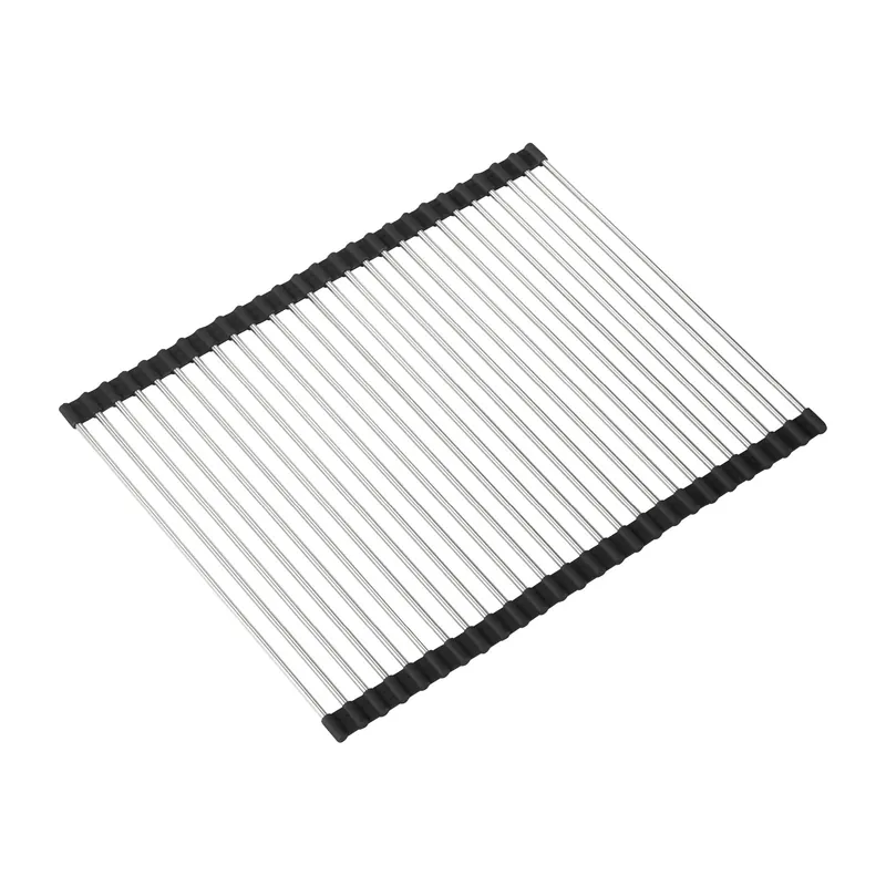 Hot Picks Dina dishrack rollable stainless steel, 37x46 cm