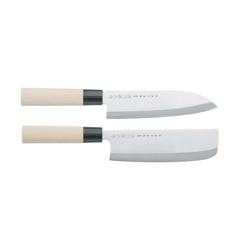 Trending Satake Houcho knife set santoku & nakiri, 2 pieces