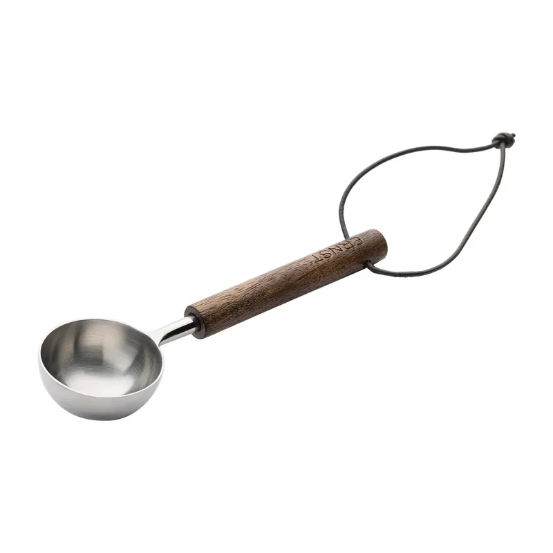 Ernst coffee measure with wooden handle, black Viral