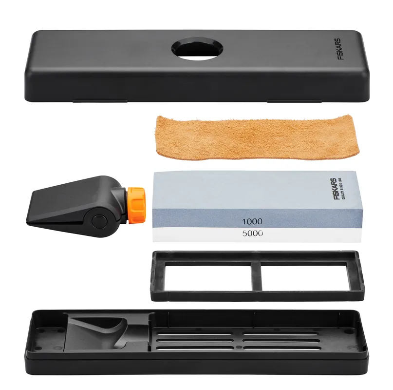 Fiskars knife sharpening set, Black-orange Fan Favorite