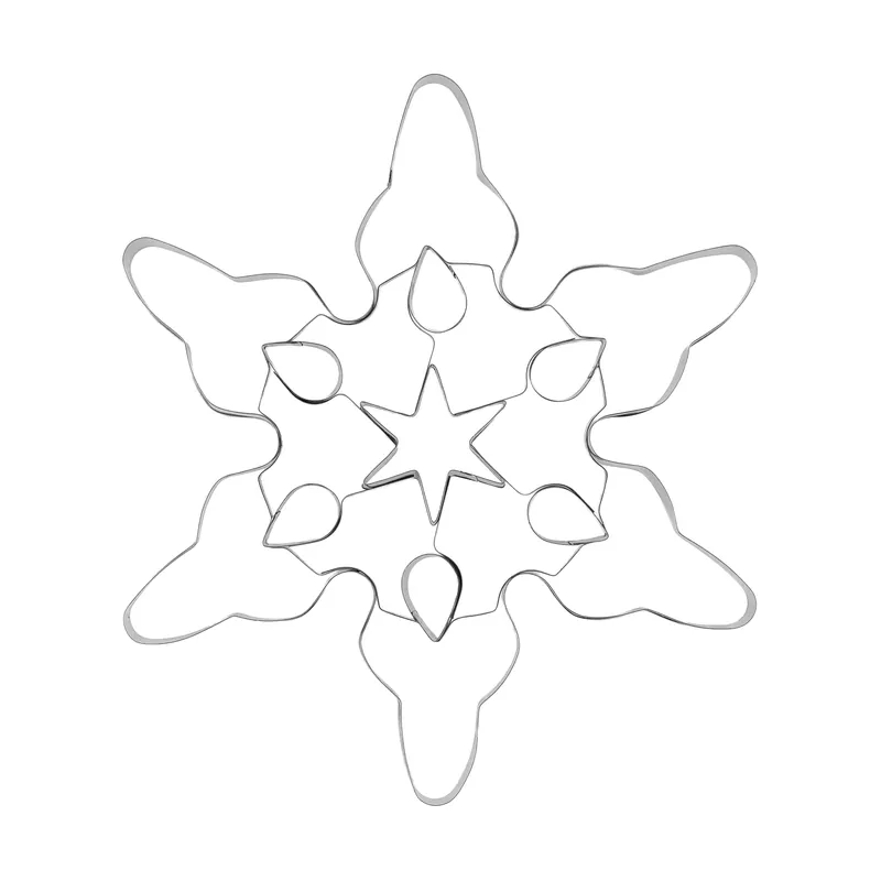 New Release Nordwik gingerbread cutter snowflake, Large