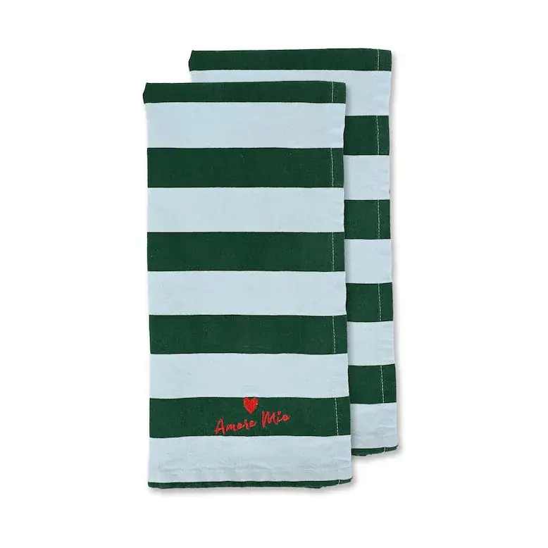 Top Rated Love kitchen towel 50x70 cm 2-pack, Red Sand