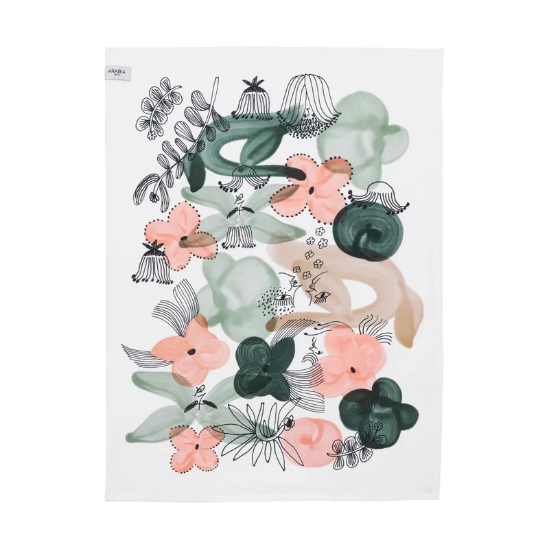 Kukkamaa kitchen towel 50x70 cm, Green Popular