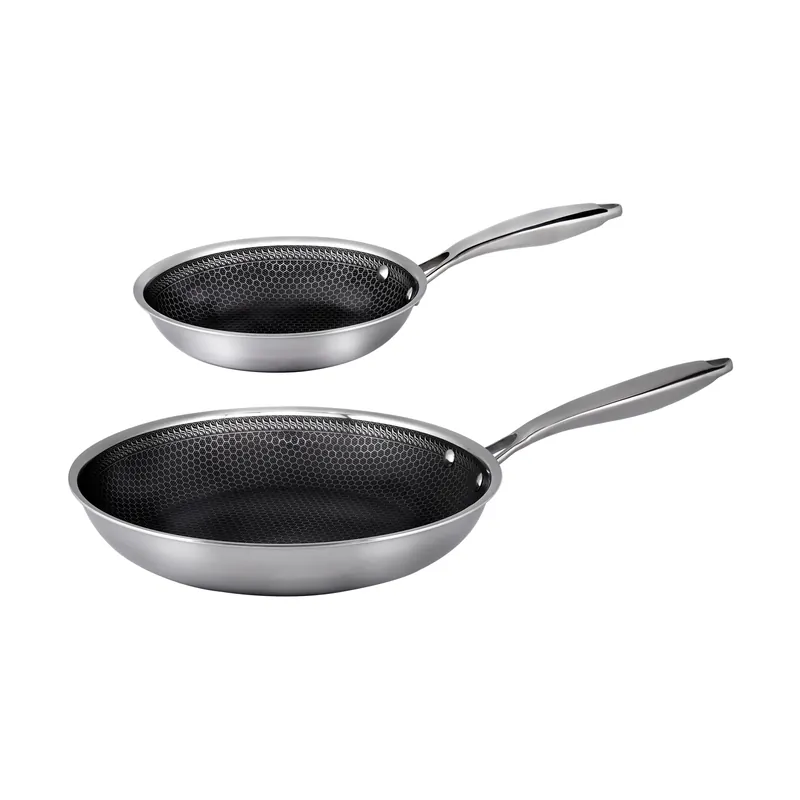 New Arrival Hâws Santo hybrid coating frying pan set 2 pieces, Stainless steel