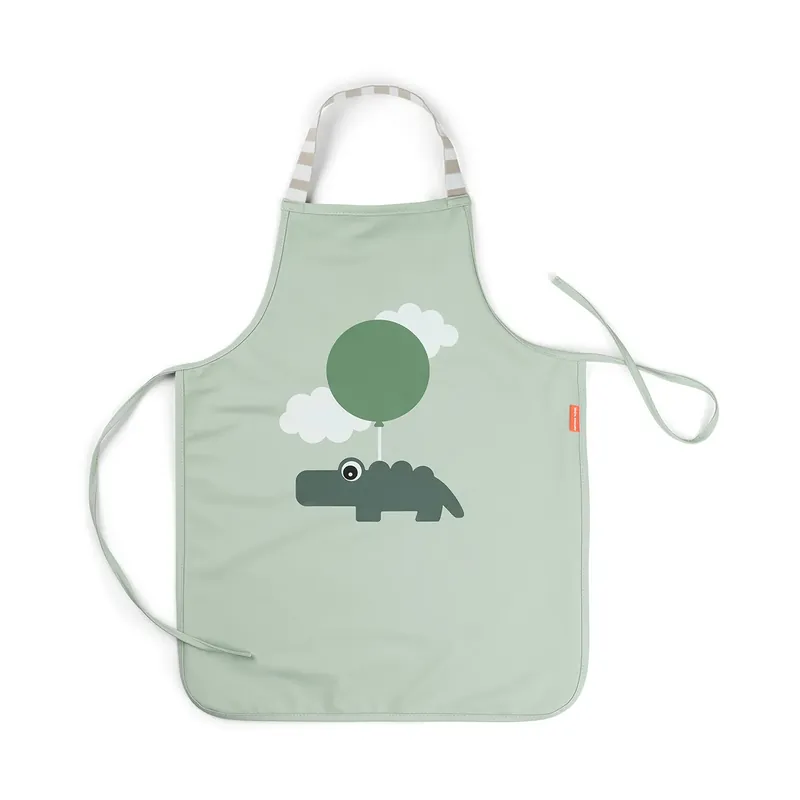 Happy Clouds apron for children, Green Buy Direct