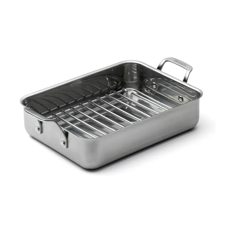 79NORD oven pan with grid 40x25x10 cm, Stainless steel Must Have