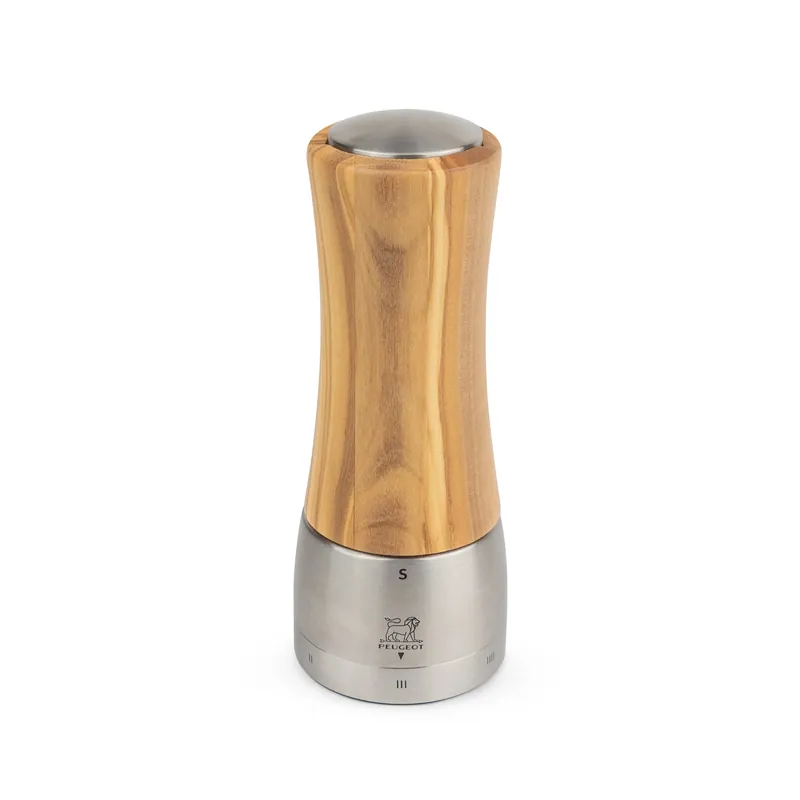 Madras salt mill 16 cm, olive wood-stainless steel Must Have