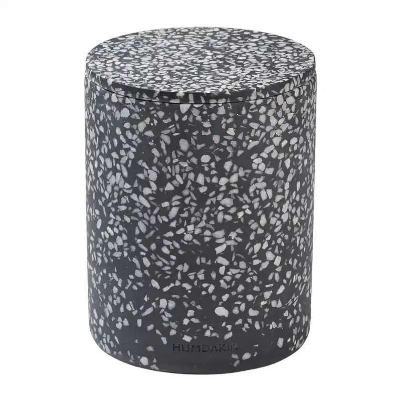 One Day Deal Humdakin Terrazzo vase with lid Ø13 cm, Black