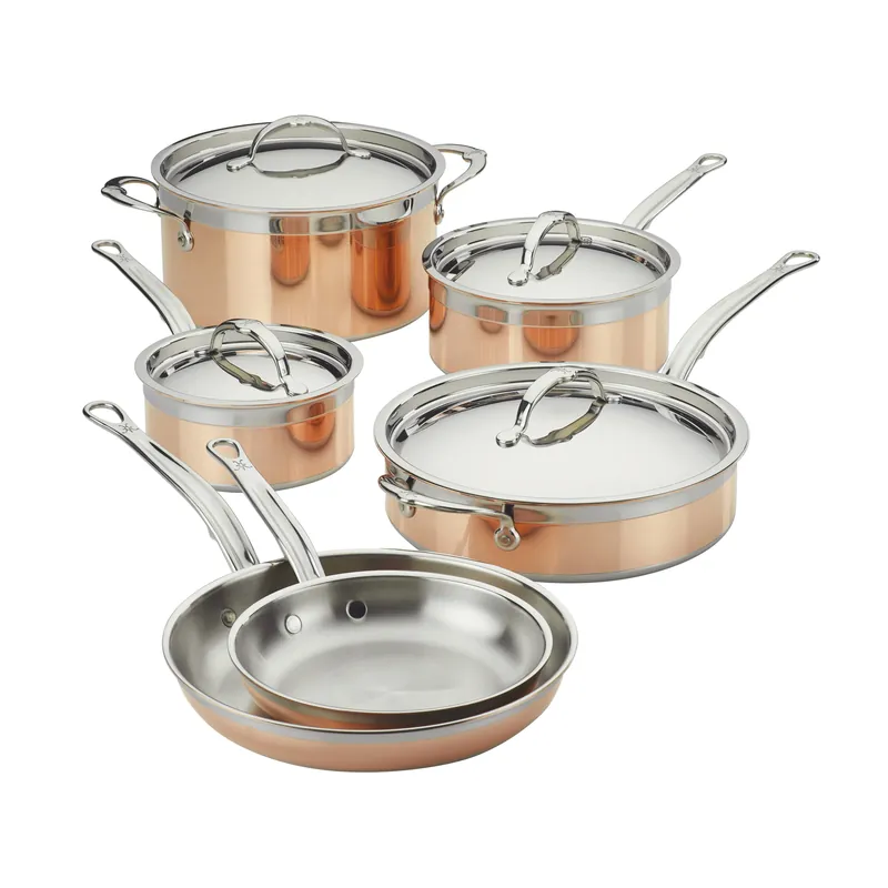 Hestan Copperbond pot and frying pan set, 10 pieces Hot Deal