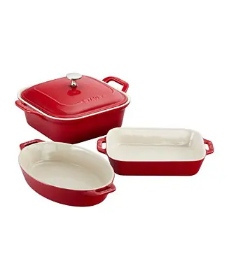 Ceramics 4-Piece Mixed Baking Dish Set Worldwide Shipping