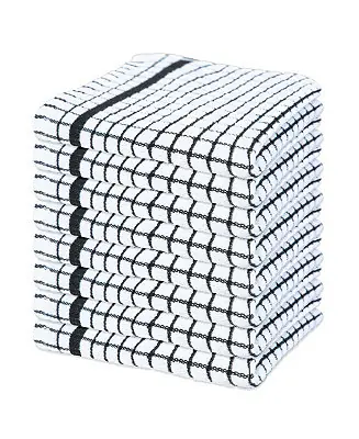 Special Discount Classic Checkered Dishcloths (Pack of 8), 100% Cotton. Color Options, 13x13 in.