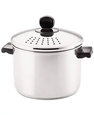 Discount Classic Series Stainless Steel 8-Qt. Straining Stockpot & Lid