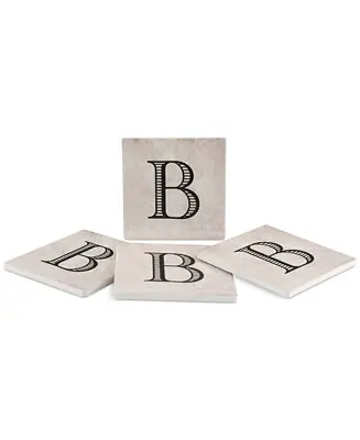 Factory Price Vintage Monogram 4-Pc. Coaster Set