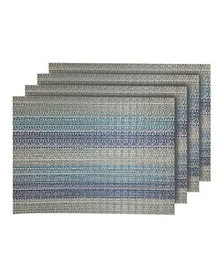 Yorkshire Woven Textilene Waterproof, Heat & Stain Resistant Washable 13" x 19" Placemat - Set of 4 Fast Shipping