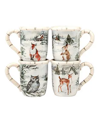 Factory Price Winter's Frost Mugs, Set of 4