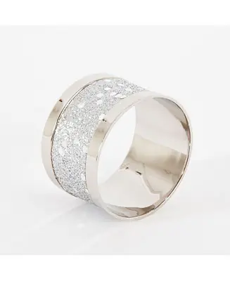 Sparkling Design Napkin Ring, Set of 4 Next Day Delivery