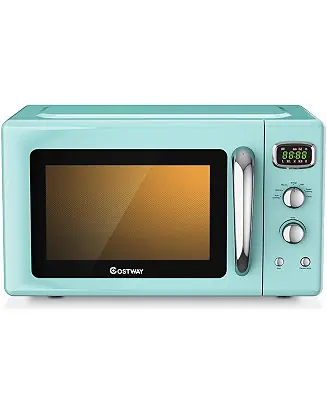 0.9Cu.ft. Retro Countertop Compact Microwave Oven 900W Premium