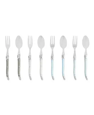 Laguiole Cocktail or Dessert Spoons and Forks, Set of 8 Free Returns