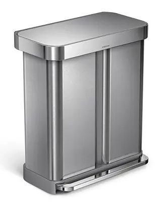 Brushed Stainless Steel 58L Dual CompartmentRecycler Shop Now