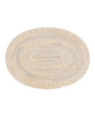Woven Rattan Placemats Set of 4,14"x19" Modern