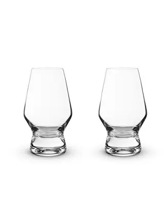Hot Deal Footed Crystal Scotch Glasses, Set of 2, 8 Oz