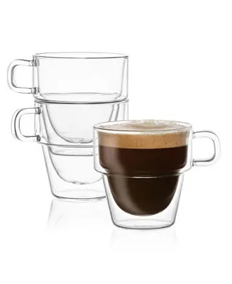 Stoiva Double Wall Glasses, Set of 4 Direct From Factory