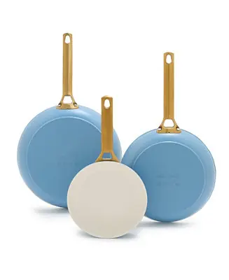 Reserve Hard Anodized Aluminum, Stainless Steel 3 Piece Nonstick Frying Pan Set Fresh Stock