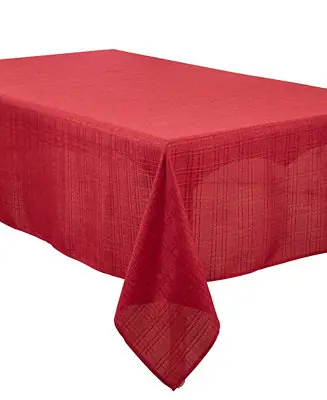 Limited Offer Refined Stitched Plaid Tablecloth, 65" x 140"
