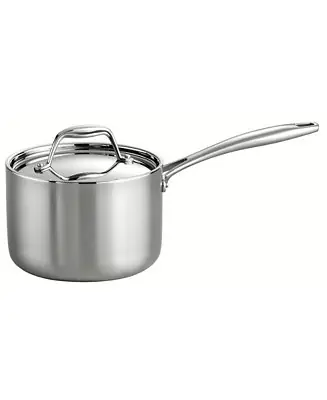 Signature 2-Quart Tri-Ply Clad Stainless Steel Sauce Pan with Lid Direct From Factory