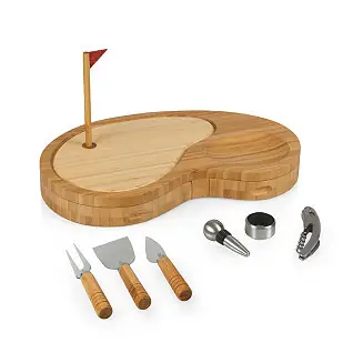 Low Price Toscana® by Sand Trap Golf Cheese Cutting Board & Tools Set