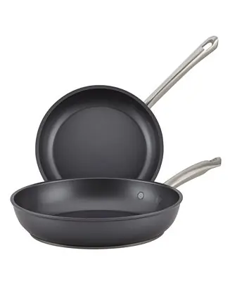 Latest Accolade Forged Hard-Anodized Nonstick Frying Pan Set, 2-Piece, Moonstone