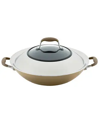 Instant Buy Advanced Home Hard-Anodized Nonstick Wok with Side Handles, 14"
