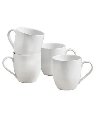 Everyday Whiteware Coupe Mug 4 Piece Set Brand New