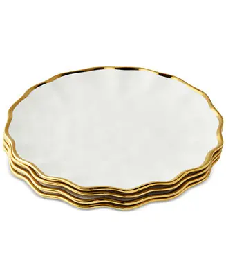 Regency Dinner Plates, Set of 4 Direct From Factory