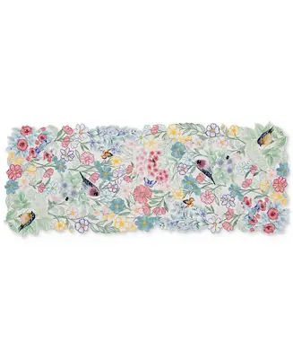 Butterfly Meadow Flutter Cutwork Centerpiece, 14" x 36" Price Drop